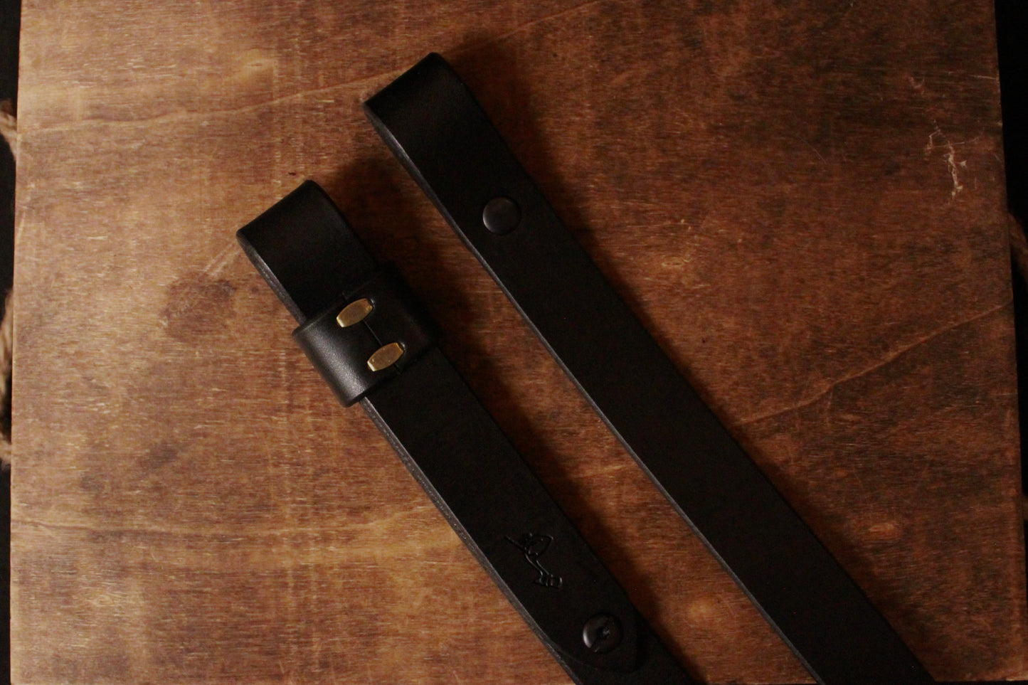 Classic Gun Sling, rifle sling, black, top view