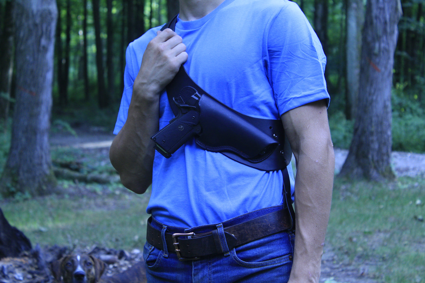 OTS holster (19/11 frame), shoulder holster, on person