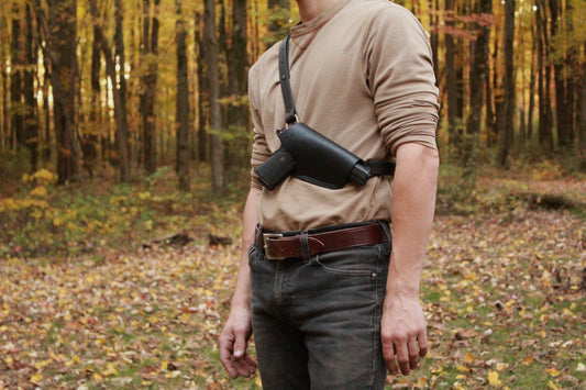 19/11 Frame Shoulder Rig , shoulder holster, front right view