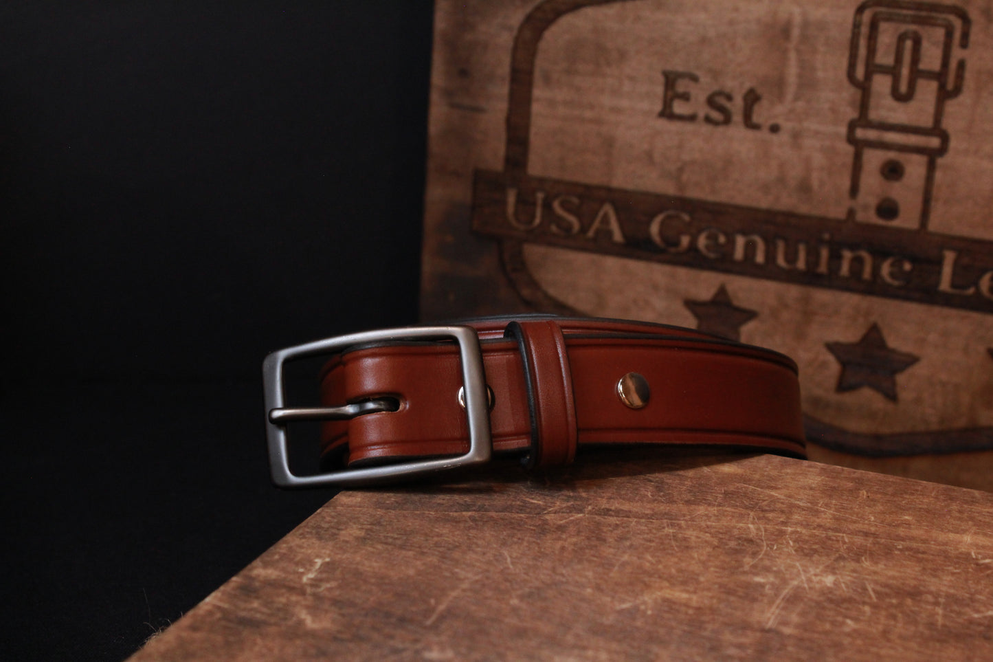The Sharp Dressed Man Leather Belt - Brown