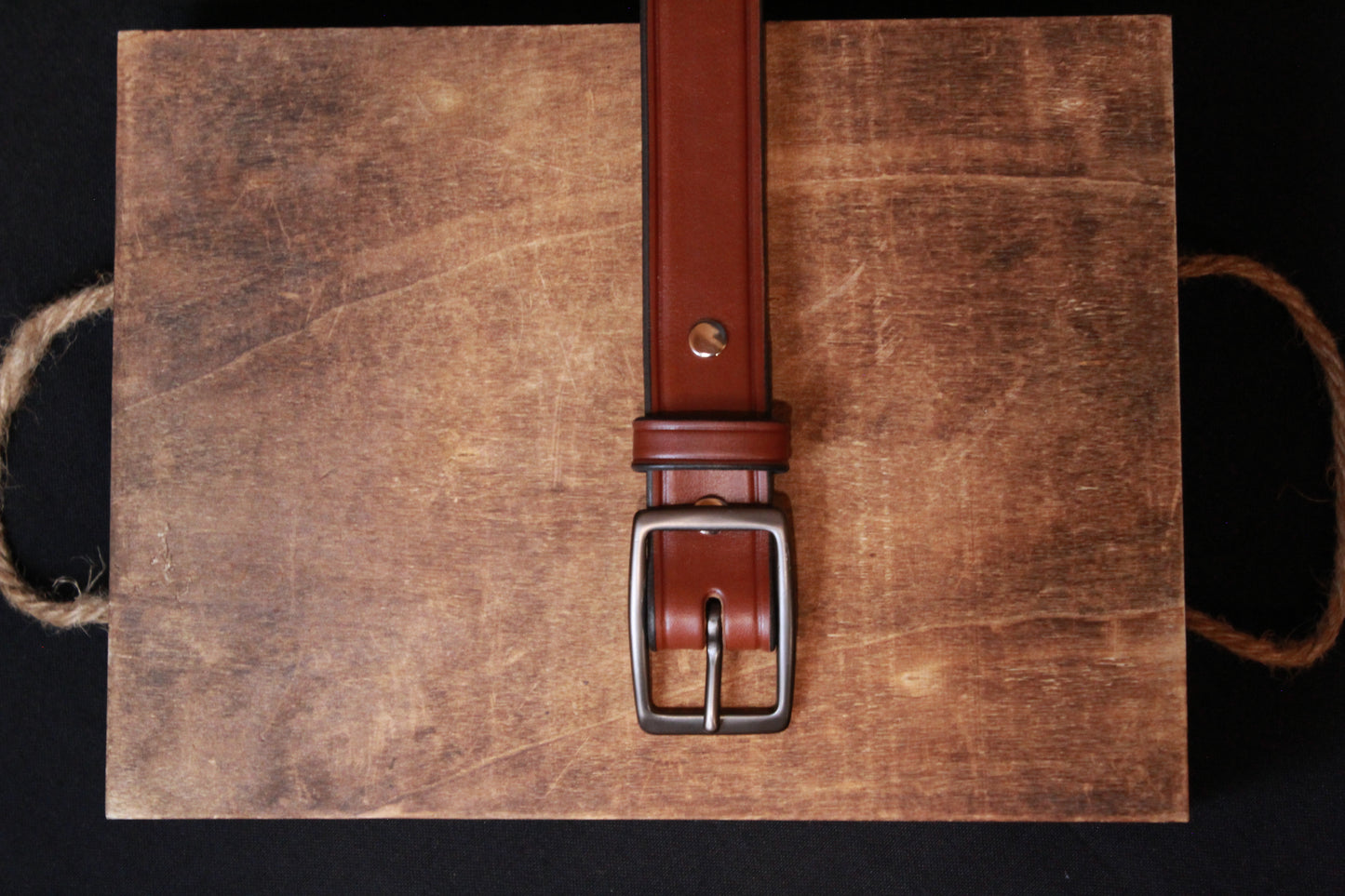 The Sharp Dressed Man Leather Belt - Brown