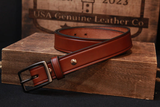 The Sharp Dressed Man Leather Belt - Brown