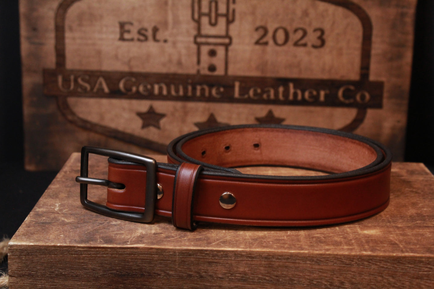 The Sharp Dressed Man Leather Belt - Brown