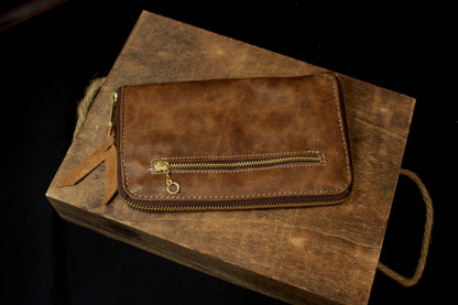 Aurelia Women’s Leather Wallet, top right view