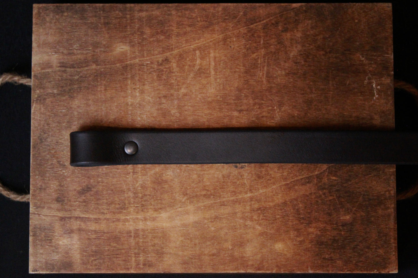 Black Classic leather gun sling - classic leather gun strap, classic leather rifle sling, classic leather rifle strap - handcrafted - for hunting - top