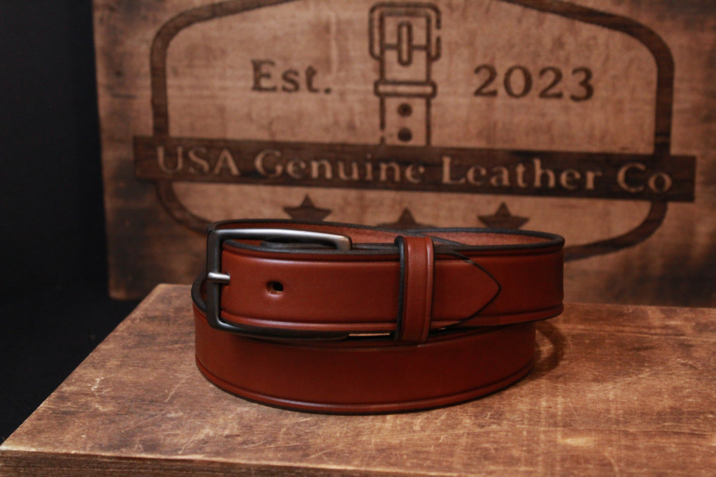 The Sharp Dressed Man Leather Belt - Brown