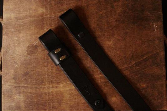 Classic Gun Sling, rifle sling, black, top view