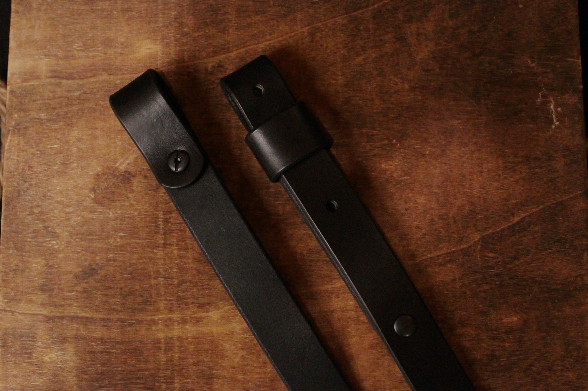 Classic Gun Sling, rifle sling, black, top view, back