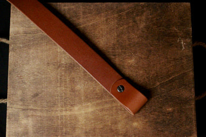 Classic Gun Sling, rifle sling, brown, top view, top end