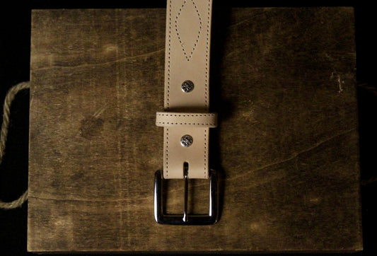 Evelyn Womens Leather Belt, top view